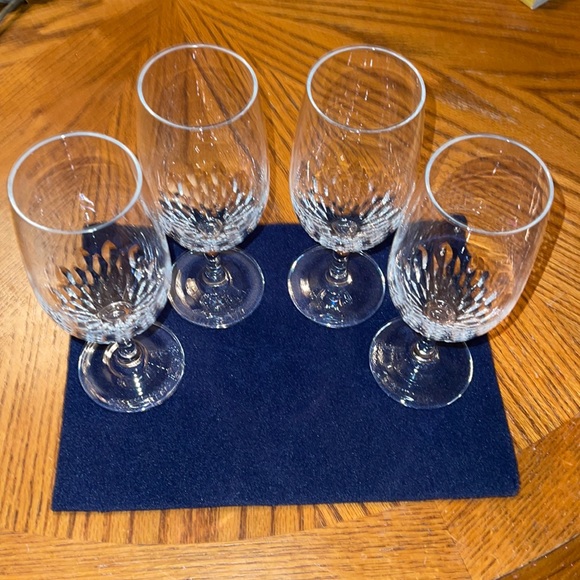 Beautiful crystal tall glasses